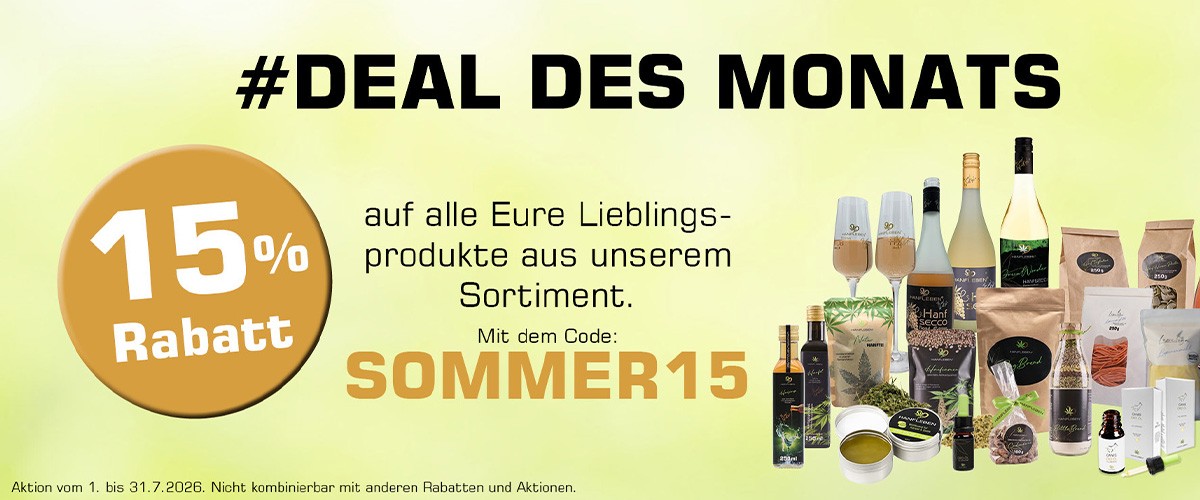 Deal des Monats: Juli 2026 (Hanfleben)